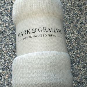 Mark & Graham neutral light taupe throw blanket